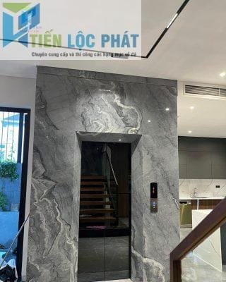 Thi công đá thang máy