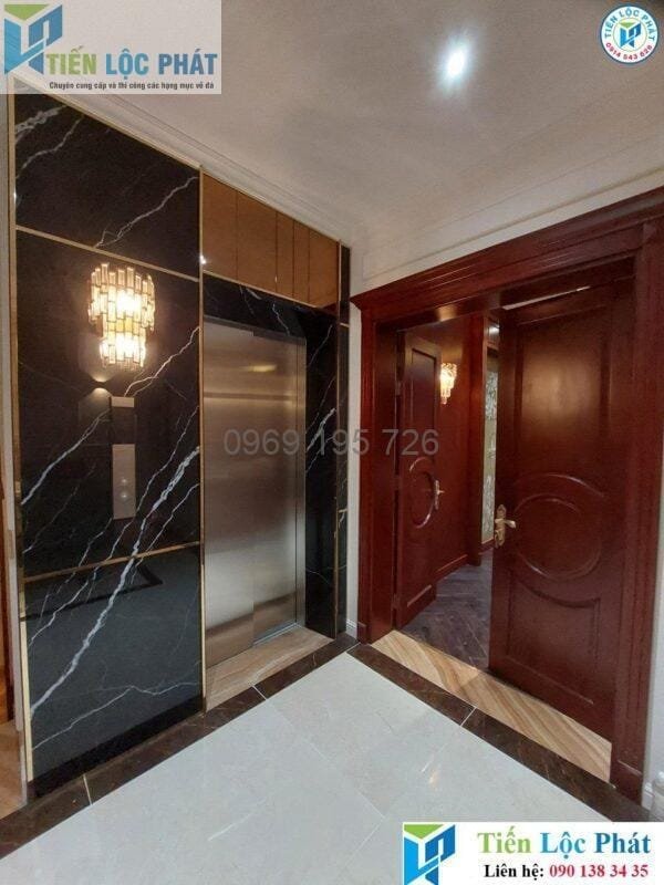 Thi công đá thang máy