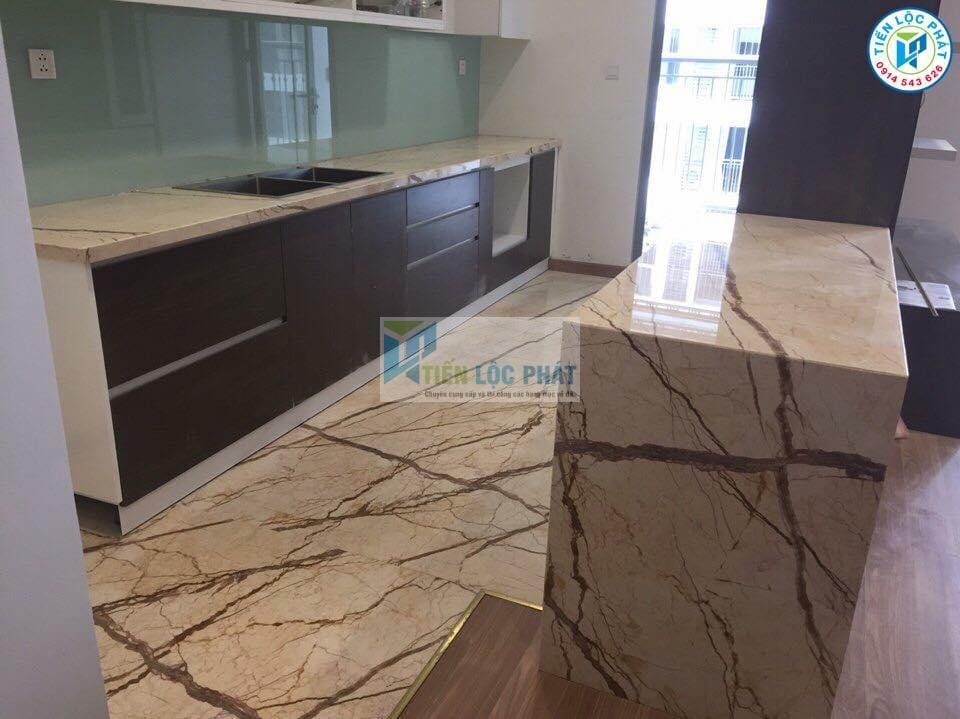 Đá ốp bàn bếp Marble Vàng Vân Dây | CTY CP TẬP ĐOÀN TRƯỜNG PHÁT CERAMICS