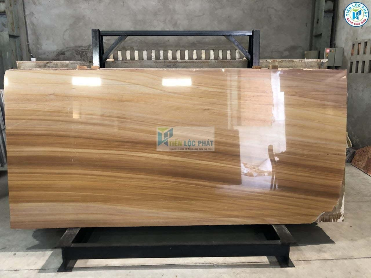 Đá vàng vân gỗ - Mẫu đá tuyệt đẹp - Hoàn thiện vô cùng sang trọng