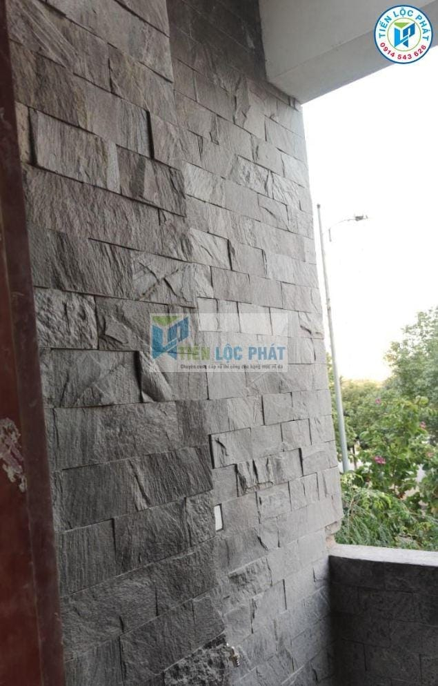 da slate op tuong ban cong Đá slate ốp ban công