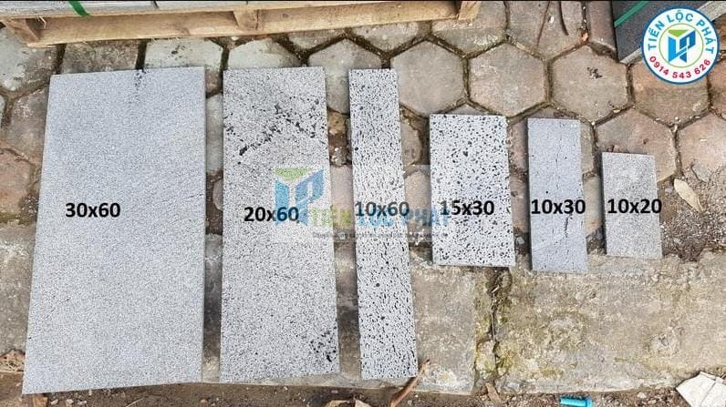 Kích thước phổ biến của đá ong trong thiết kế xây dựng Kích thước phổ biến của đá ong trong thiết kế xây dựng