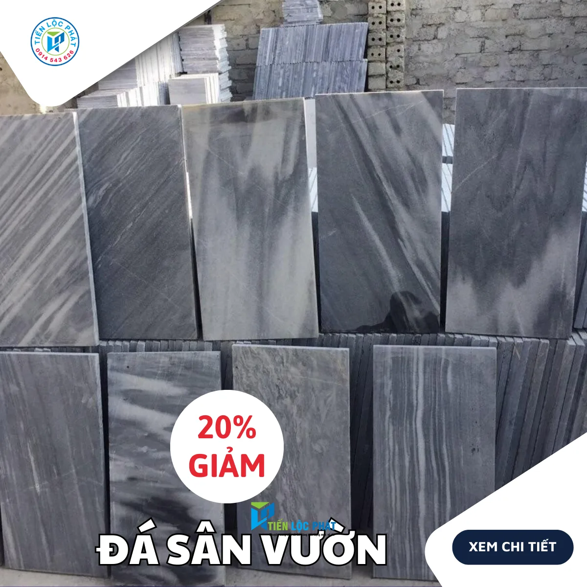 Đá lát sân vườn tự nhiên Tiến Lộc Phát