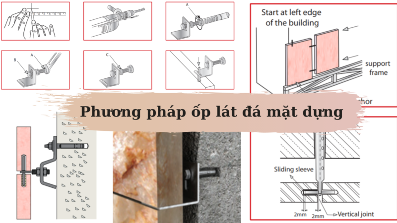 Phương pháp ốp đá mặt dựng