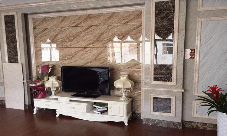 báo giá đá sân vườn ốp tường phòng khách