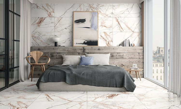 ốp tường đá phòng ngủ
