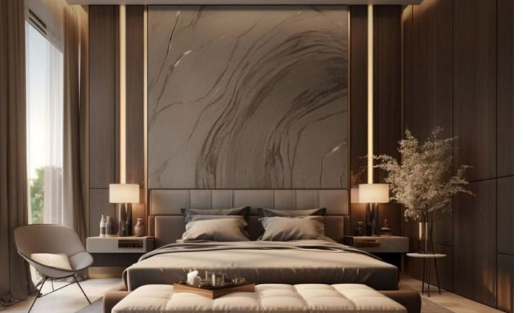 đá ốp phòng ngủ