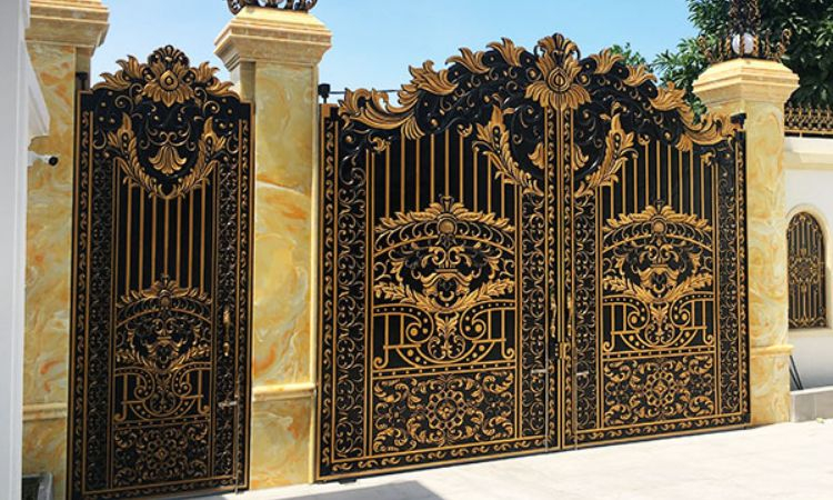 Cách ốp đá trụ cổng