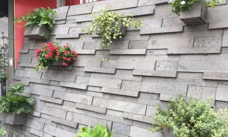 báo giá đá ốp giếng trời