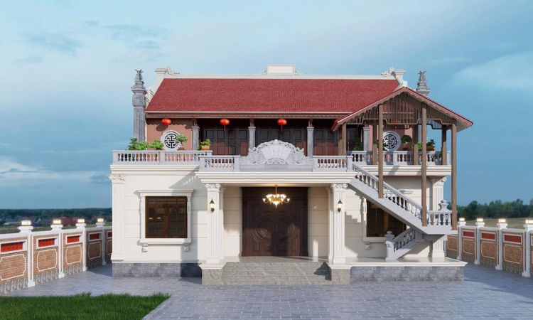 đá lát sân vườn biệt thự