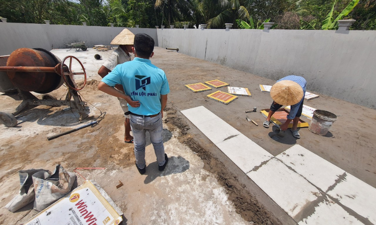 thi công đá lát sân vườn tphcm