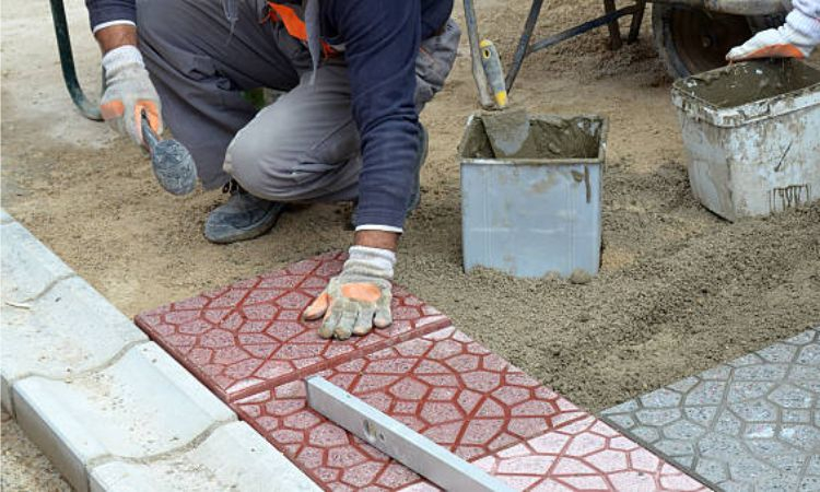 kỹ thuật lát đá sân vườn