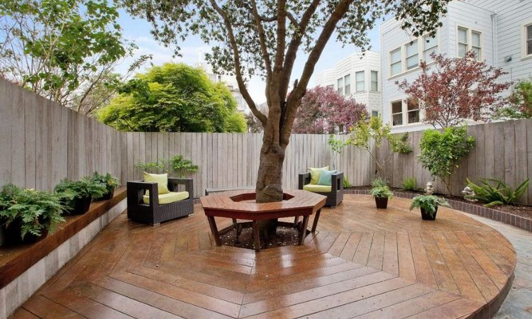 Góc thư giãn dưới bóng cây