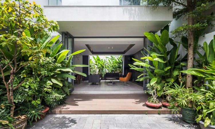 Sân vườn kiểu tối giản