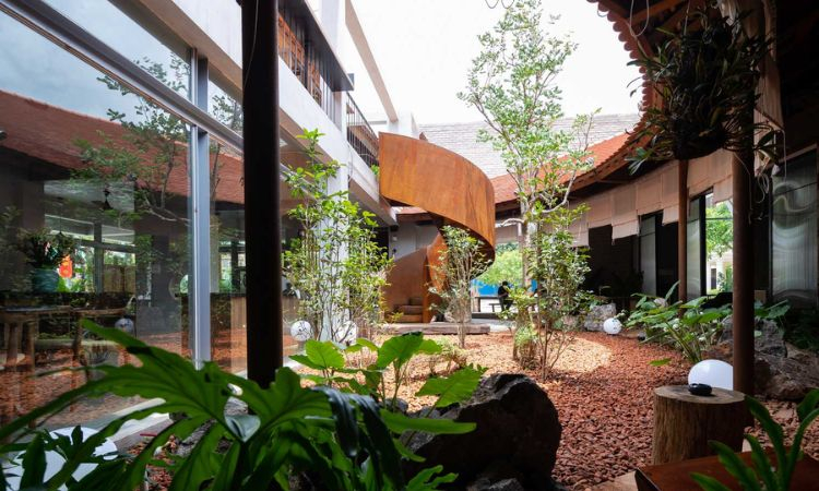 Sân vườn kiểu Rustic