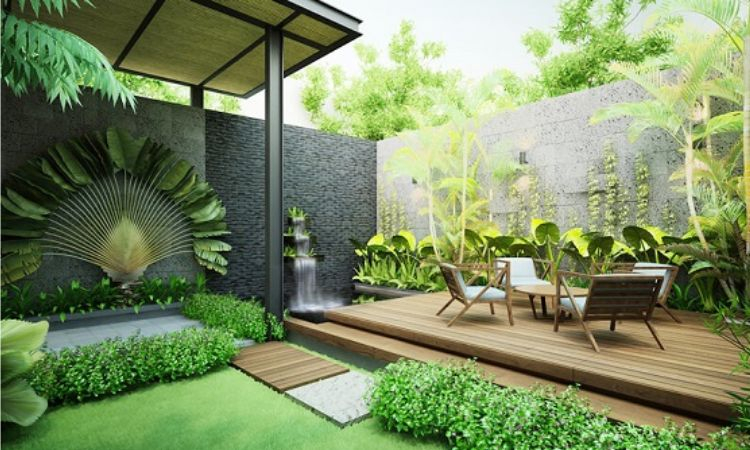 Sân vườn khu vườn bền vững