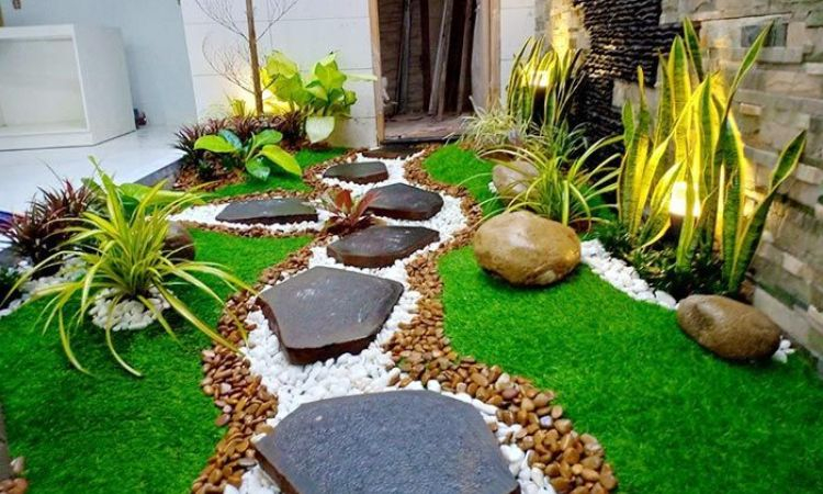 sân vườn nhỏ trước nhà cấp 4