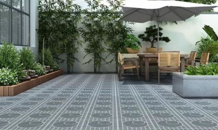 gạch lát sân vườn 50x50