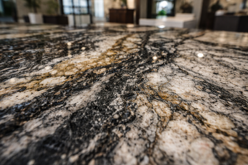 Mặt đá granite với vân tinh xảo